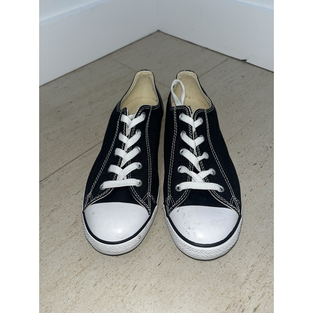 Converse Chuck Taylor All Star Low Top Black Canvas Sneakers M9166 Men Size 11